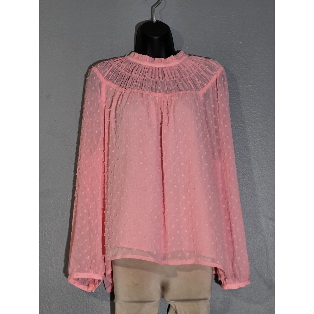 J.crew Swiss Blouse  Blouse Women's Pink Sz XL - Picture 4 of 10